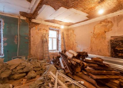 уборка после демонтажа